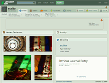 Tablet Screenshot of exalite.deviantart.com