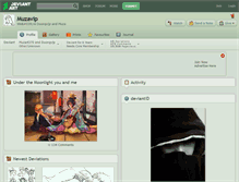 Tablet Screenshot of muzavip.deviantart.com