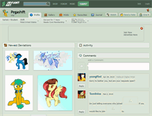 Tablet Screenshot of pegashift.deviantart.com