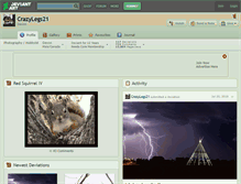 Tablet Screenshot of crazylegs21.deviantart.com