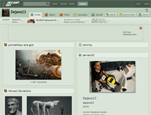 Tablet Screenshot of dejano23.deviantart.com