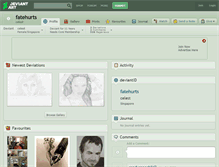 Tablet Screenshot of fatehurts.deviantart.com