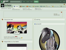 Tablet Screenshot of emiliastar.deviantart.com