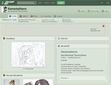 Tablet Screenshot of elementalstorm.deviantart.com