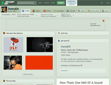 Tablet Screenshot of donnyem.deviantart.com