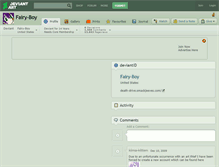 Tablet Screenshot of fairy-boy.deviantart.com