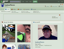 Tablet Screenshot of imafanoftororo.deviantart.com