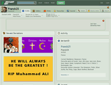 Tablet Screenshot of franck25.deviantart.com