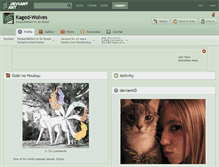 Tablet Screenshot of kaged-wolves.deviantart.com