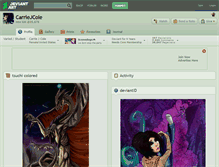 Tablet Screenshot of carriejcole.deviantart.com