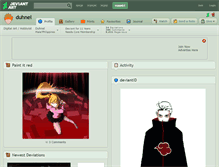 Tablet Screenshot of duhnel.deviantart.com
