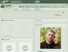 Tablet Screenshot of jojofoto.deviantart.com