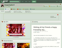 Tablet Screenshot of dreamcitydevil.deviantart.com