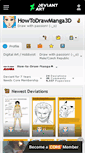 Mobile Screenshot of howtodrawmanga3d.deviantart.com