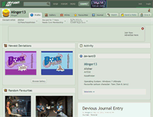 Tablet Screenshot of minger13.deviantart.com