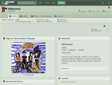 Tablet Screenshot of mittenmon.deviantart.com