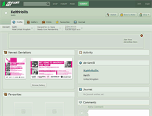 Tablet Screenshot of keithhollis.deviantart.com