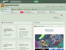 Tablet Screenshot of preety-lady-serenity.deviantart.com