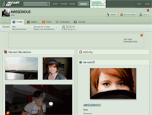 Tablet Screenshot of mrsserious.deviantart.com