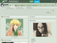 Tablet Screenshot of amysid.deviantart.com