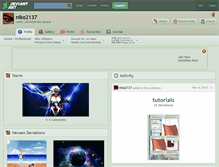 Tablet Screenshot of niko2137.deviantart.com