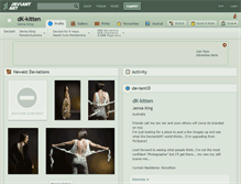 Tablet Screenshot of dk-kitten.deviantart.com