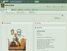 Tablet Screenshot of infernal-dusk.deviantart.com