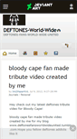 Mobile Screenshot of deftones-world-wide.deviantart.com