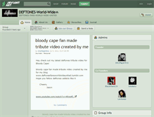 Tablet Screenshot of deftones-world-wide.deviantart.com