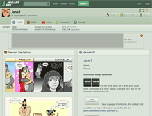 Tablet Screenshot of jane1.deviantart.com