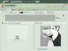 Tablet Screenshot of escapingrapture.deviantart.com