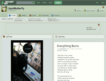 Tablet Screenshot of liquidbutterfly.deviantart.com