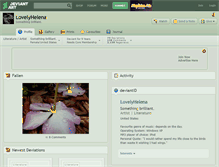 Tablet Screenshot of lovelyhelena.deviantart.com