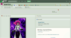 Desktop Screenshot of dangerkitten.deviantart.com