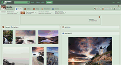 Desktop Screenshot of brettc.deviantart.com