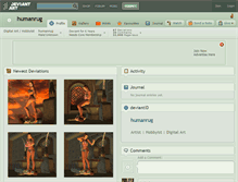 Tablet Screenshot of humanrug.deviantart.com
