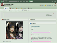 Tablet Screenshot of fromyesterdaay.deviantart.com
