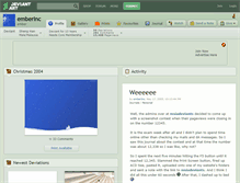 Tablet Screenshot of emberinc.deviantart.com