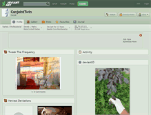 Tablet Screenshot of conjointtwin.deviantart.com