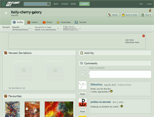 Tablet Screenshot of kelly-cherry-galery.deviantart.com