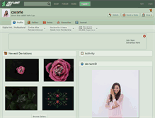 Tablet Screenshot of cocorie.deviantart.com