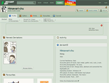 Tablet Screenshot of himawari-chu.deviantart.com