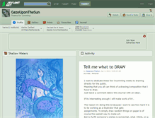 Tablet Screenshot of gazeuponthesun.deviantart.com