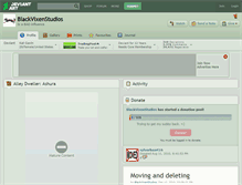 Tablet Screenshot of blackvixenstudios.deviantart.com