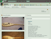 Tablet Screenshot of meekum.deviantart.com