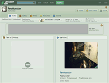 Tablet Screenshot of peemonster.deviantart.com