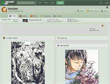 Tablet Screenshot of nhocbee.deviantart.com