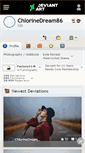 Mobile Screenshot of chlorinedream86.deviantart.com
