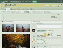 Tablet Screenshot of chlorinedream86.deviantart.com