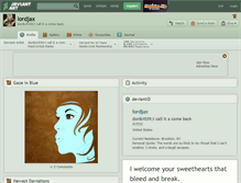 Tablet Screenshot of lordjax.deviantart.com